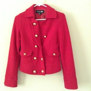 Forever 21 Red Soldier Coat